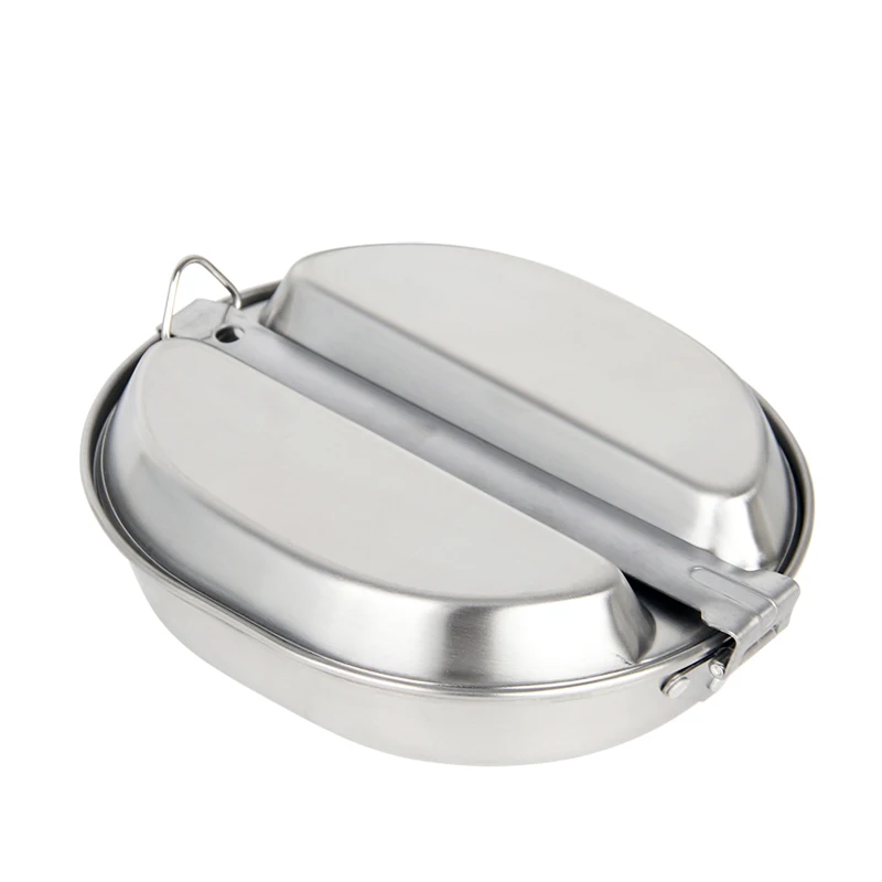 Переносная Военная коробка для завтрака 304 ящик бенто из нержавеющей стали