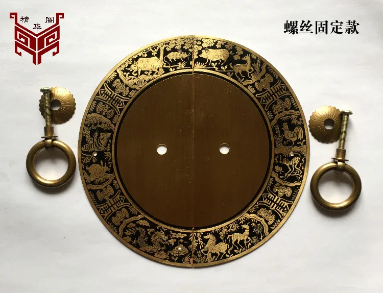 Китайская антикварная мебель династий Мин и Цин медные фитинги медные круглые для книжного шкафа гардероба двери шкафа медные ручки re