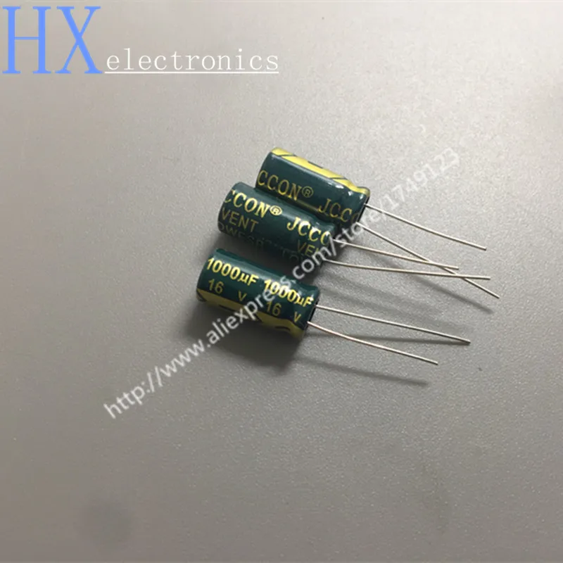

Free shipping 50PCS Long life high frequency low resistance low ripple capacitance 16v1000uf 1000uf16v 8*16