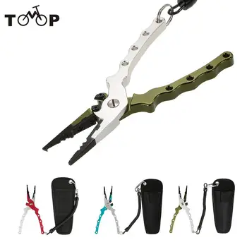 

Fishing Plier With Bag Multifunctional Light Lure Accessories Grip Pincer Nipper Wire line Cutter Hook Remover Tool Kit