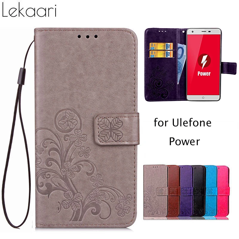 

Lekaari Case For Ulefone Power Silicon PU Leather Phone Case For Ulefone Power Cover Wallet Stand Card Slots Coque Capa