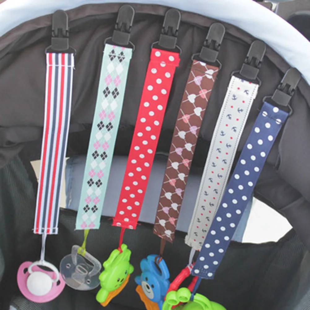 

Color Random Cartoon Baby Pacifier Clip Chain Ribbon Dummy Nipple Clamp Soother Holder anti-drop Teether Holder Buckle Strap