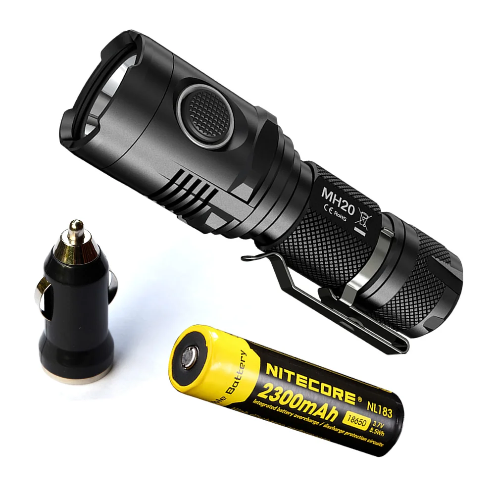 

Top Sales NITECORE MH20 18650 Battery 1000 LMs U2 LED Rechargeable MINI Flashlight Waterproof Torch USB Car Charge Free Shipping