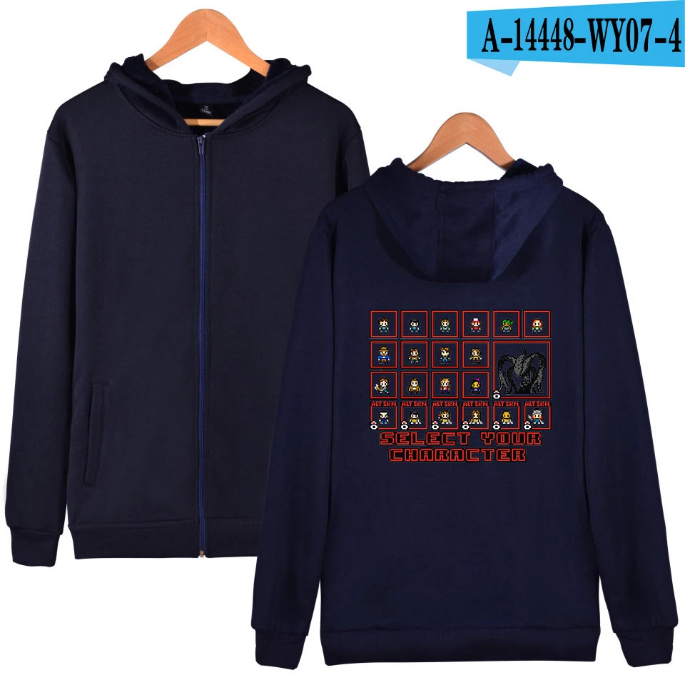 Kpop Stranger Thing s толстовки на молнии милые Stranger Thing Уличная обувь для мужчин/Дамская мода толстовка с капюшоном на молнии Одежда - Цвет: picture color