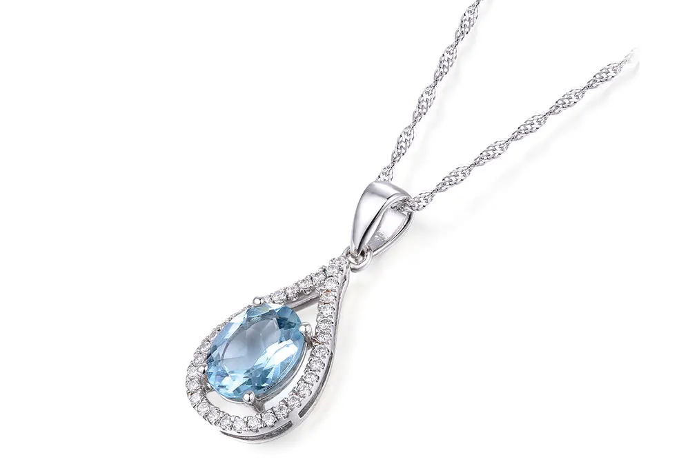 silver blue topaz pendants CAP03252SF-1 (2)