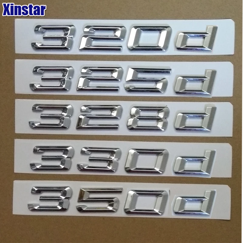

10pcs car rear Emblem sticker for BMW 3 series E90 E46 E91 E92 E93 F30 316d 318d 320d 325d 328d 330d 335d 350d