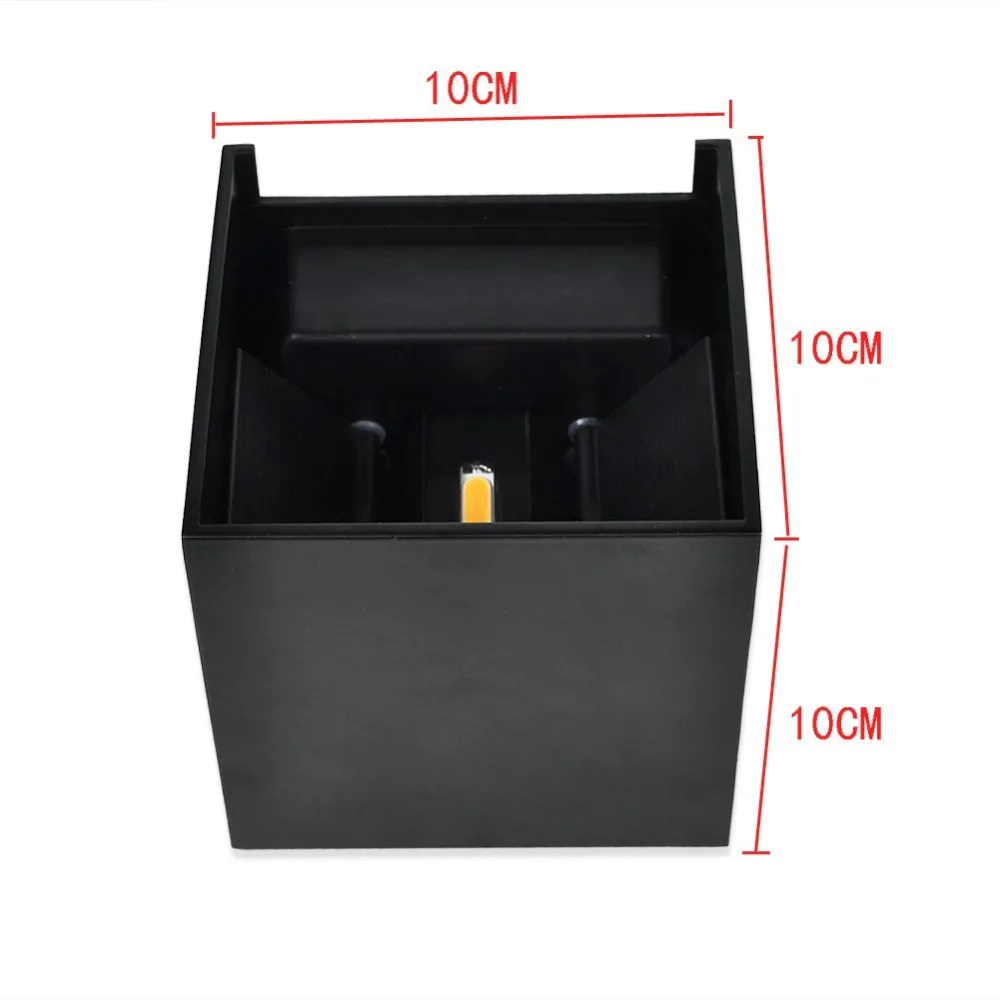 Montado ao ar Conduzida da Parede Lâmpada para Corredor de Jardim à Prova Breve Moderno Cubo Ajustável Superfície Livre Luz Arandela d' Água Ip65 12 w 7 Da Parede, arandela Lâmpada Para Corredor de Jardim à prova d' água