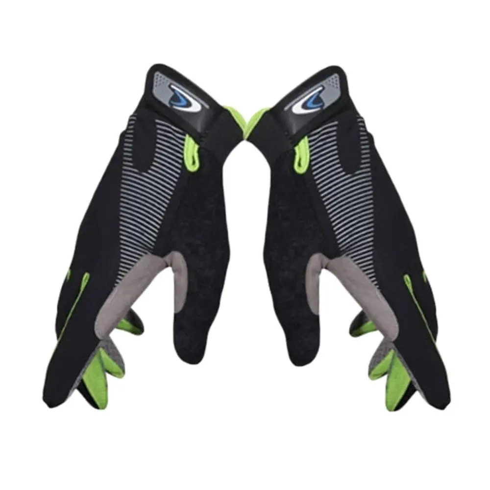 black green Перчатки для работы на открытом воздухе зимние велосипедные перчатки для мужчин женские теплые Нескользящие и экранные-мягкие перчатки Valentines - Цвет: black green