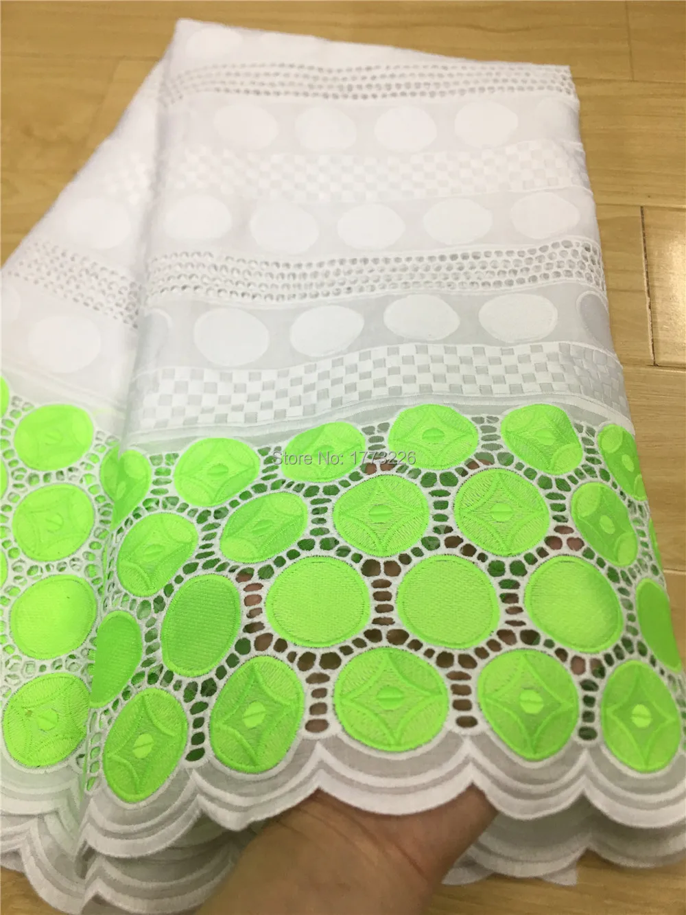 

New Hollow Out High Quality Swiss Voile Laces Switzerland 100% Cotton African Cotton Lace Fabric Nigerian Voile Laces For Party