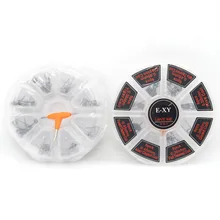 8 в 1 готовая катушка проволоки демон 48 шт. Предварительно Построенная катушка Clapton Quad Tiger Hive Alien плоский витой убийца RDA rdta вейп распылитель