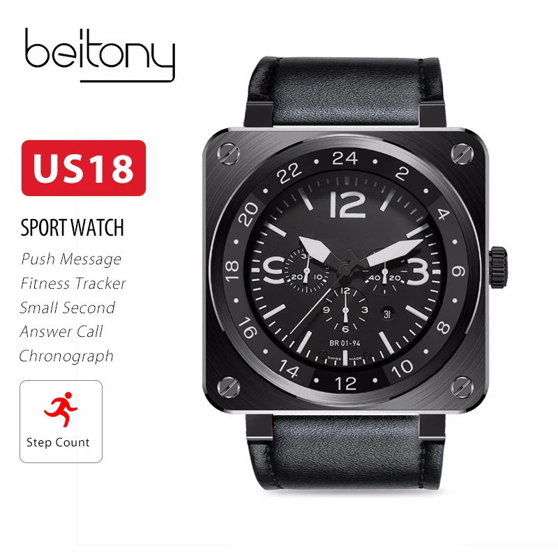 

Smart Watch Fitness Tracker Heart Rate Mointor Fashion Smartwatch Men Bluetooth Pedometer Message Reminder for Android IOS