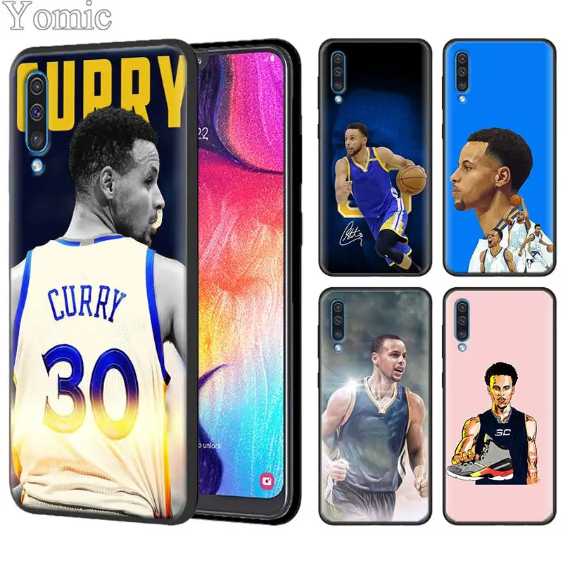 

Stephen Curry Silicone Case for Samsung Galaxy A50 A70 A10 A20 A30 A40 A6 A7 A8 Plus A9 M30 M20 Black Case Cover