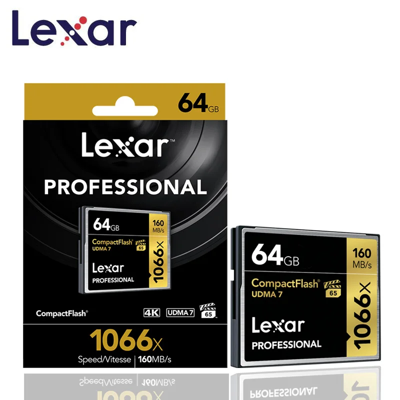 Lexar CF Card 1066x 64 GB Up to 160MB s Professional Compactflash cards Flash Memory card 1