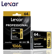 Lexar CF Card 1066x 64 GB Up to 160MB/s Professional Compactflash cards Flash Memory card for Full HD/3D and 4K video memoria цена Lexar CF Card 1066x 64 GB Up to 160MB/s Professional Compactflash cards Flash Memory card for Full HD/3D and 4K video memoria цены онлайн