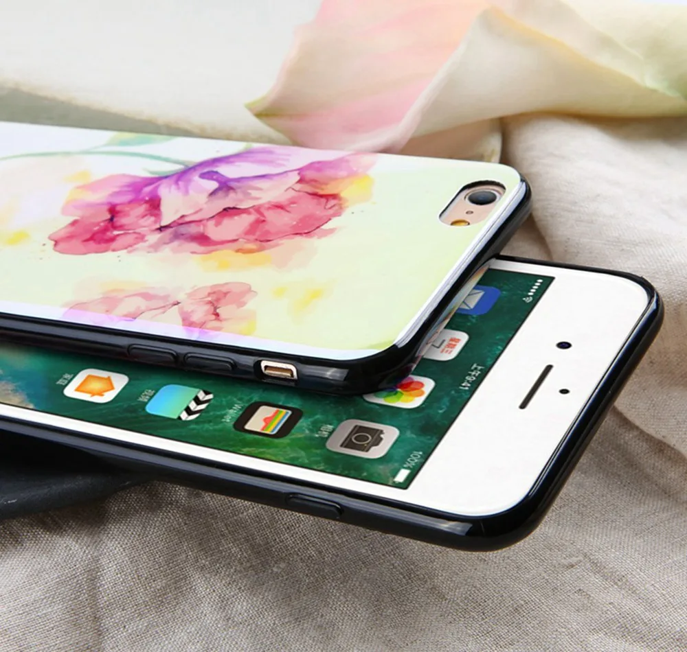 KISSCASE-New-Ink-Painting-Phone-Case-For-iPhone-7-8-Cover-For-iPhone-X-8-6(3)