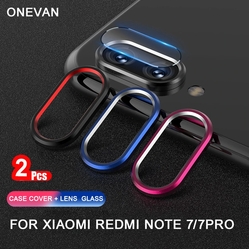 

Xiaomi Redmi Note 7 Case Bumper Camera Lens Protector Tempered Glass on xiomi Redmi Note 7 xiami Note7 Mi Cover Protective Ring