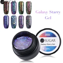 ФОТО ur sugar chameleon nail gel polish galaxy starry gel 5ml flakes gel varnish sequins soak off uv gel nail art lacquer manicure 