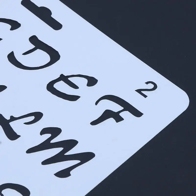 Многослойные буквы цифры алфавитные трафареты пластиковые картины шаблоны для скрапбукинга инструмент карта линейка для поделок фотоальбом декоративный Рисунок