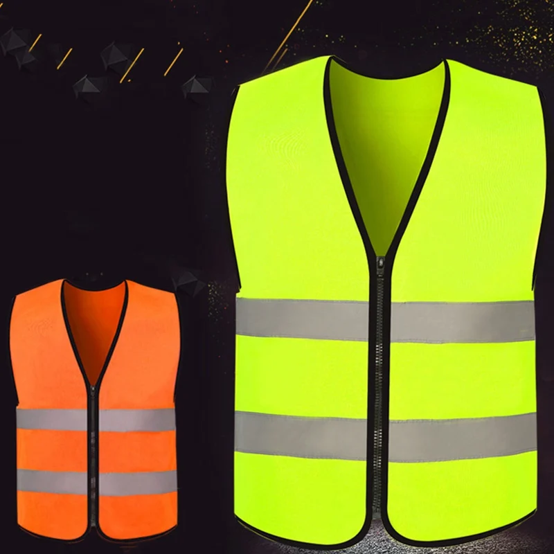 Светоотражающий Жилет без кармана светоотражающий жилет для верховой езды, отражающиеся защитные костюмы для безопасного защитного устройства дорожного движения