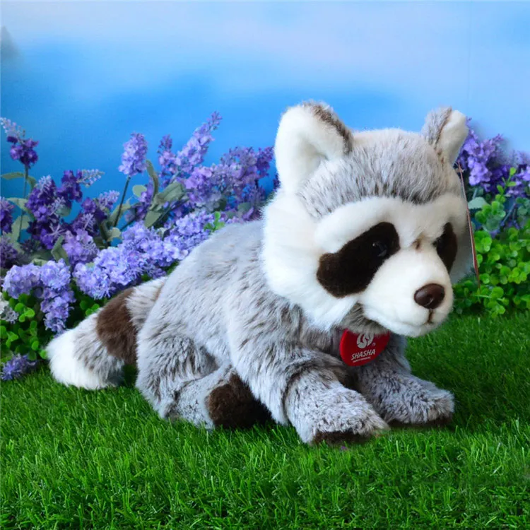 Высокое качество Моделирование красная панда плюшевые игрушки чучело игрушки мягкие маленькие куклы-Панды Детские игрушки - Цвет: Racoon