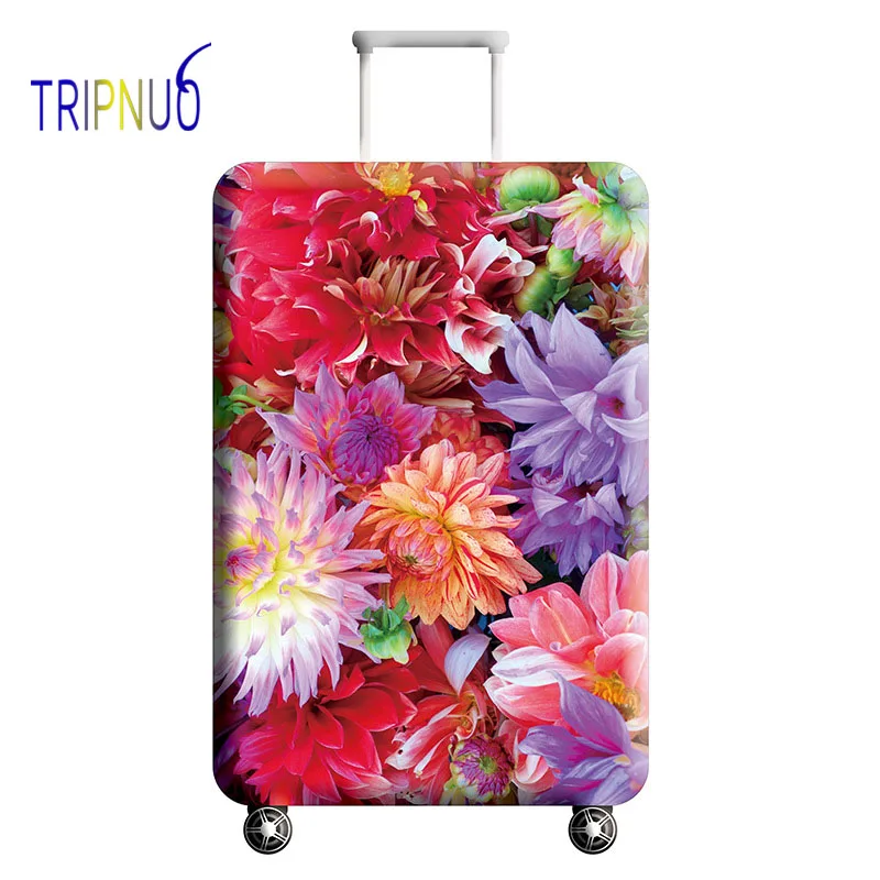 

TRIPNUO Flowers Luggage Cover Travel Accessories 18 To 32 Inch Travel Trolley Dustproof Suitcase Protective Cover Elastic