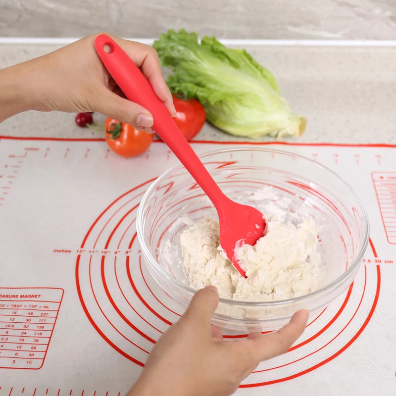 Colorful Kitchen Silicone Spatula Rubber Baking Scraper Mixer Non-Stick Pastry Cake Scraper 2 Sizes Cooking Kitchen Tools (1)