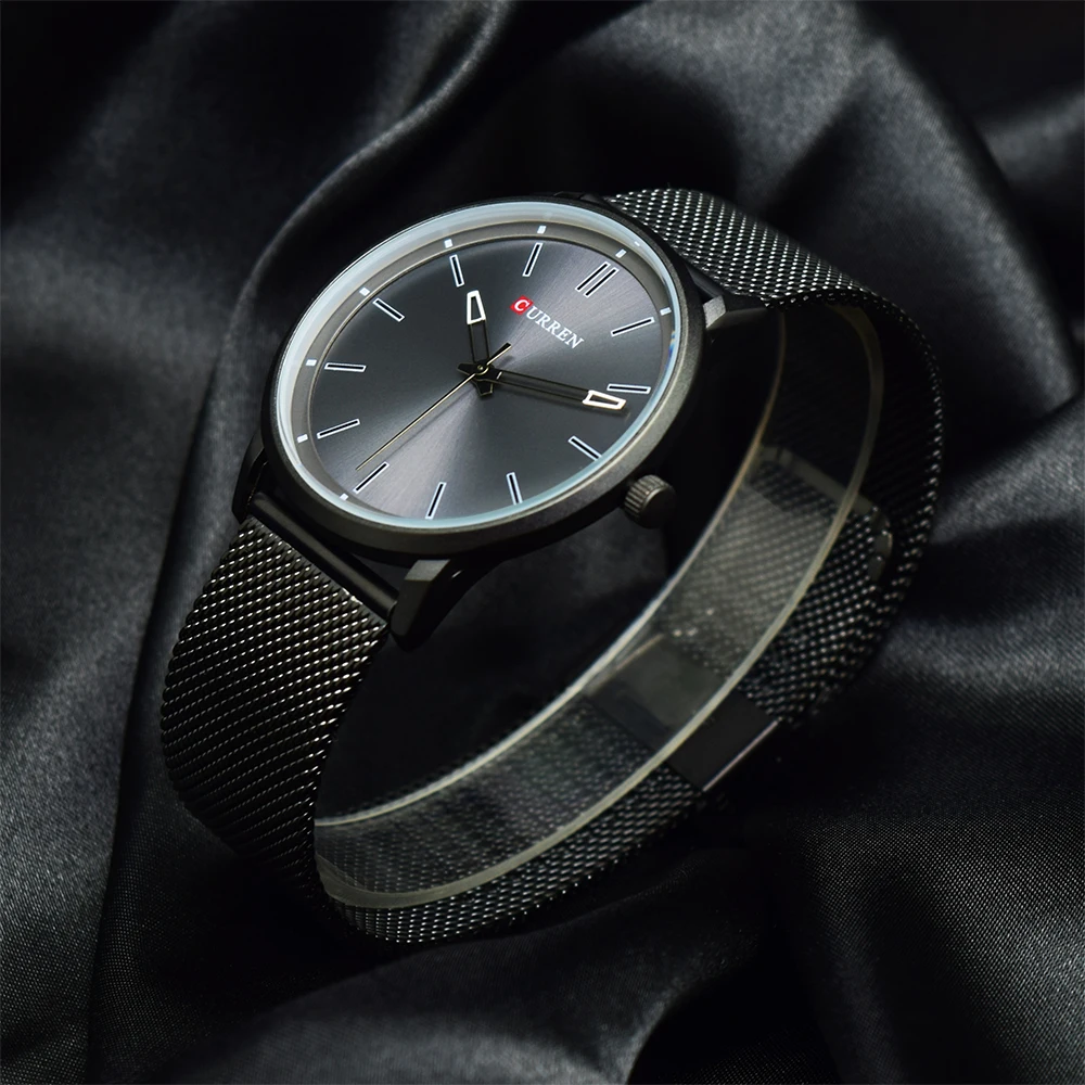 CURREN часы мужской роскошный бренд часов Аналоговые мужские военные часы Reloj Hombre Whatch Мужские кварцевые Curren Мужские спортивные часы 8233 - Цвет: Black Gray