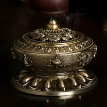 Classique Alliage De Cuivre Antique Alliage De Cuivre Encens Encensoir Simple Aromathérapie Encens Brûleur Livraison Gratuite