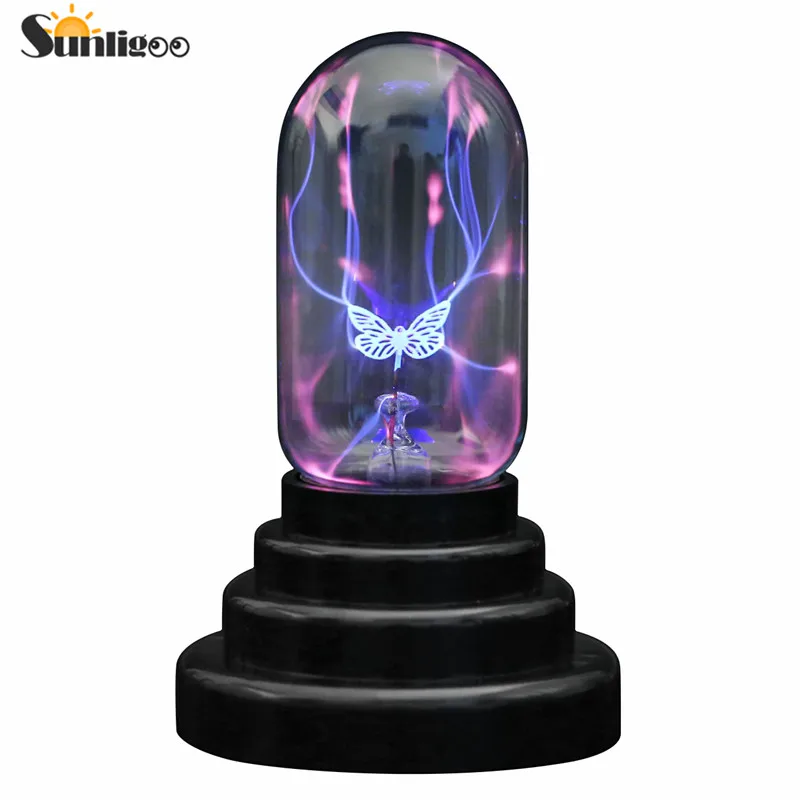 Sunligoo бабочка плазменный шар свет, волшебный Гром Молния плагин сенсорный-Питание от USB для вечеринок, украшения для дома