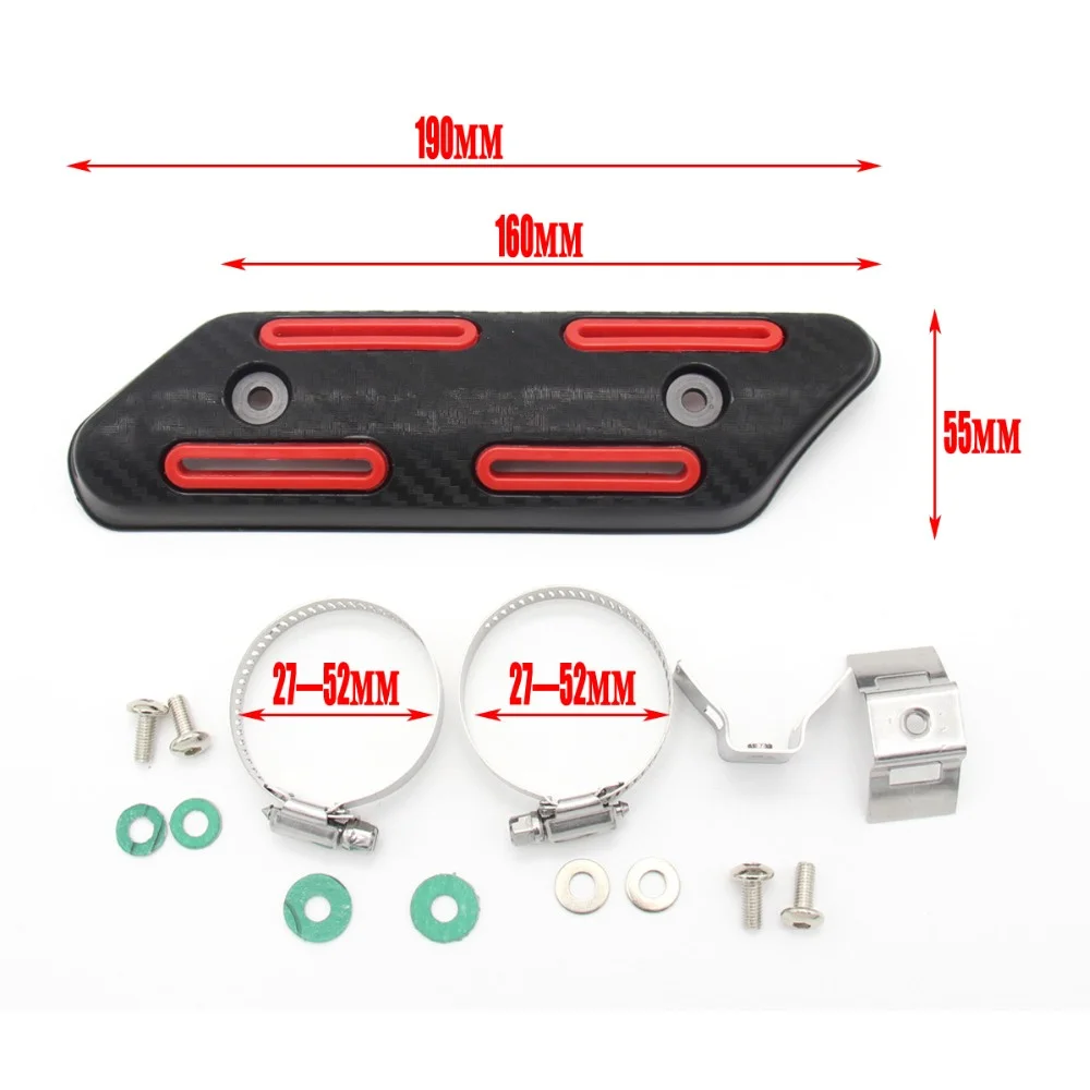 Новейшие мотоциклетные выхлопные тепловой щит Защитная крышка для KTM EXC SXF Honda CRF CB Yamaha YZF WR Kawasaki KXF KX Suzuki RM