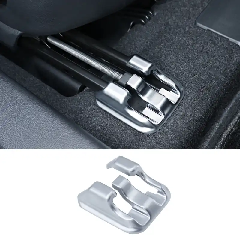 READXT 4Pcs Car Seat Slide Clip Sliding Rail Blanking Cap Seat Block