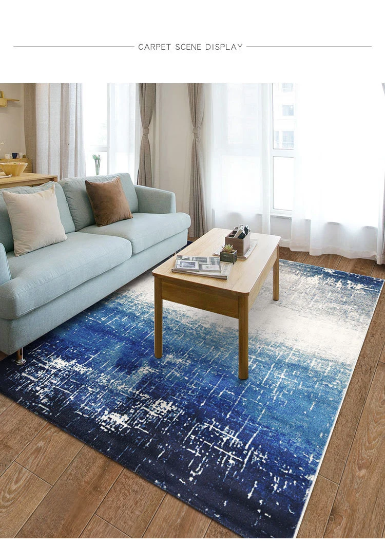 Aovoll Carpets For Living Room Blue Sea Delicate Thicker Bedroom Aovoll Carpets For Living Room Blue Sea
