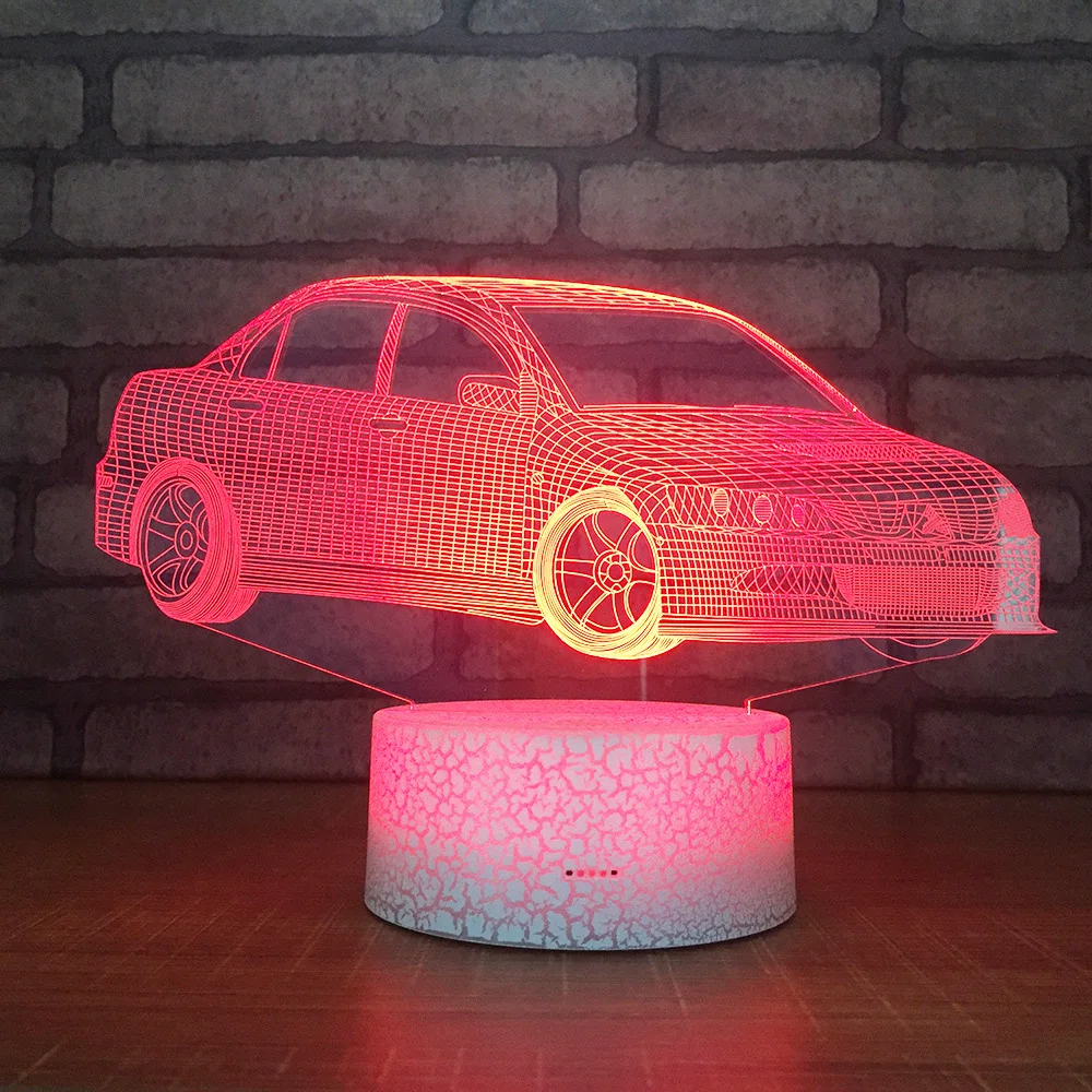 

3d Stereo Night Small Table Lamp Battery Color Colorful Led Table Moderne Desk Lamp Remote Touch Switch Night Light