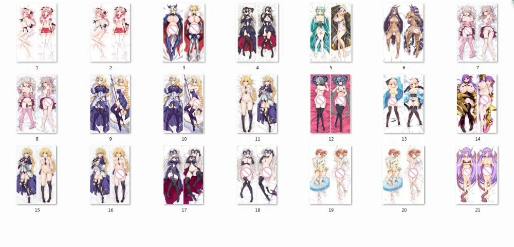 MMF fate/grand order FGO аниме персонажи линейка Жанна д 'Арк &amp scathach наволочка для подушки