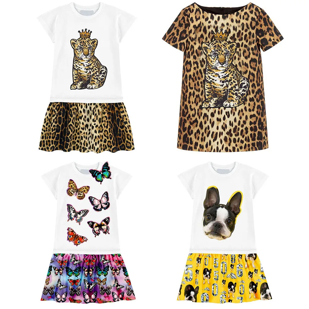 Платье для девочек, детская одежда, летняя стильная одежда для девочек, платье, модные детские платья для маленьких девочек, милое детское платье с принтом