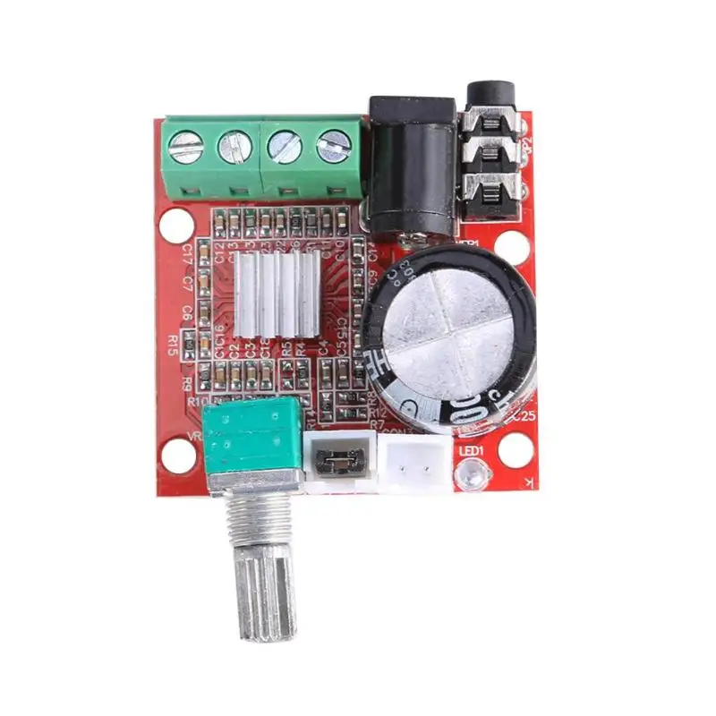 

12V Mini Hi-Fi PAM8610 Audio Stereo Amplifier Board TDA2030 2X10W Dual Channel D Class Module