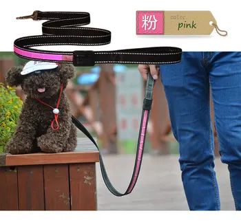 

C64 New Solar USB Rechargeable LED Pet dog Lead Leash Night Safety Glow Flashing Dog Cat Lead Rope Traction