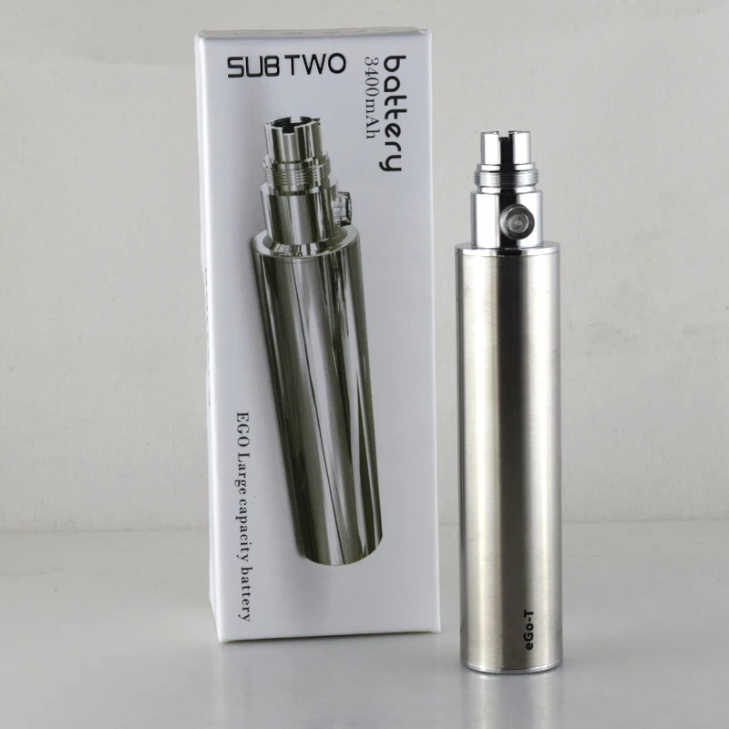 SUB TWO высокое качество 3400mAh батарея электронная сигарета батарея eGo переменное напряжение 3,2 V-4,2 V электронная сигарета батарея ecig