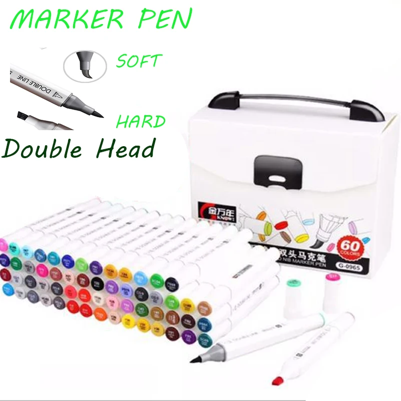 

Dual Head Drawing Sketch Markers Set Brush Manga Sketch Color Marker Pen Alcohol Based Pens For School Drawing Art marker