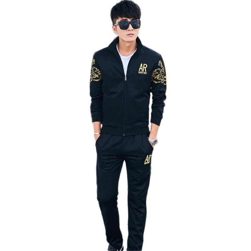 Men's Korean Spring Autumn Sports Suit Uniform Suit Man Palace Men