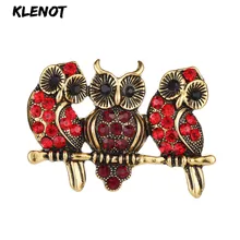 Три милые красные стразы, Сова, животное, брошь для девочек, винтажное ювелирное изделие, птица, сова на ветке, булавки и броши для женщин, ювелирные изделия дружбы