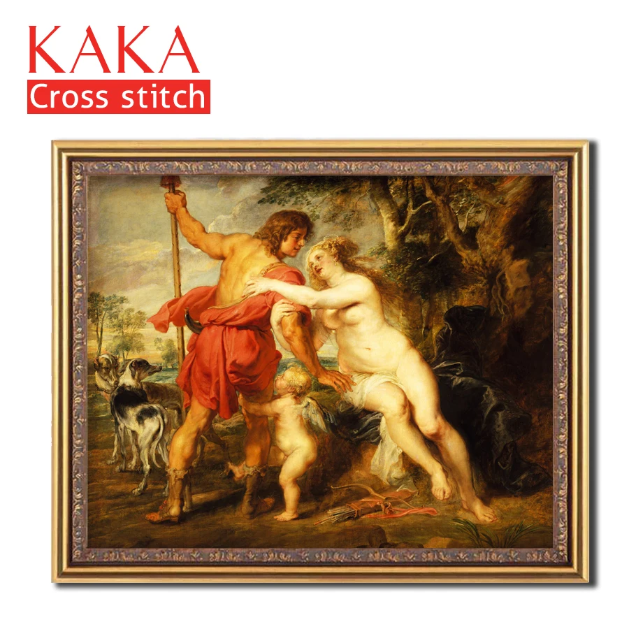 

Cross stitch kits,Embroidery needlework sets with printed pattern,11CT-canvas for Home Decor Painting,Portrait Full NCKP015