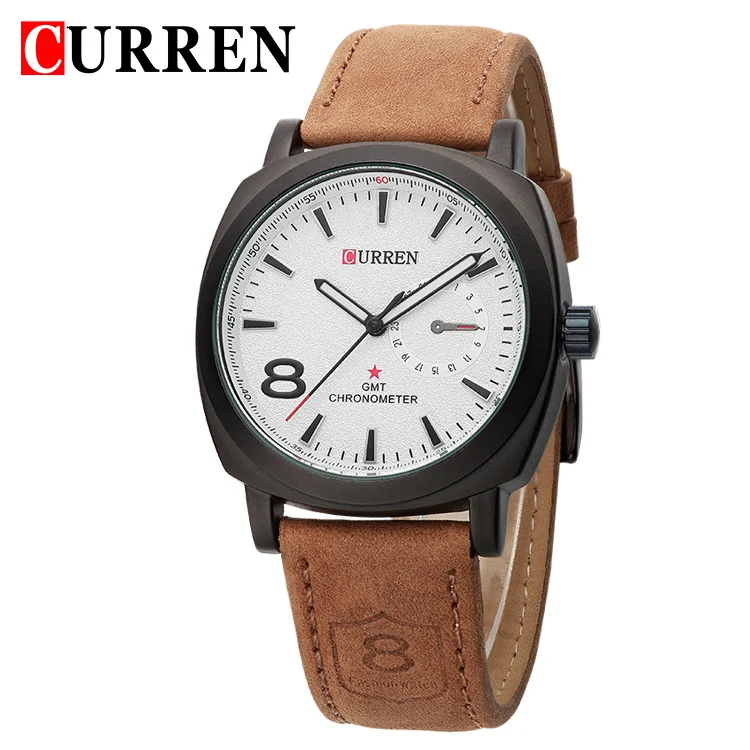 

Curren 8139 luxury brand quartz watch Casual Fashion Leather watches reloj masculino men watch free shipping Sports Watches