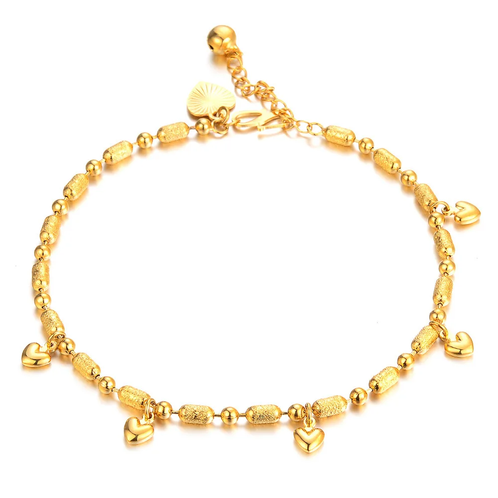 Women S Brand New Anklet Bracelet Gold Color Fashion Foot Women S Brand New Anklet Bracelet Gold Color Fashion Foot Jewelry W Heart Designer Items