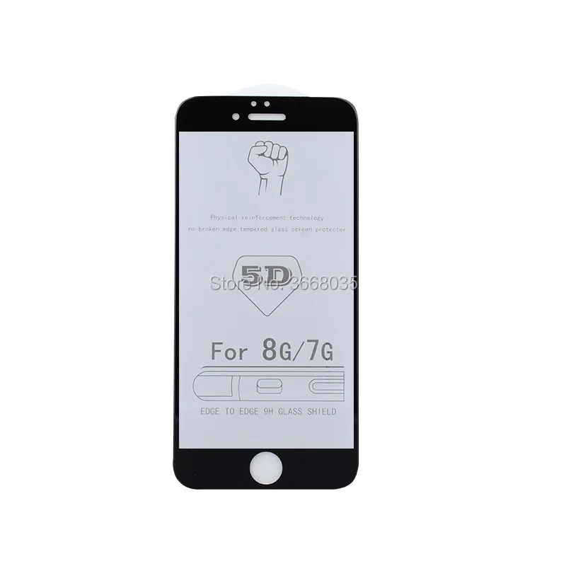 20 шт. твердость против царапин 5D протектор экрана для iPhone XS MAX XR 6 6s 8 8 P 7 7 P X полное покрытие изогнутое закаленное стекло