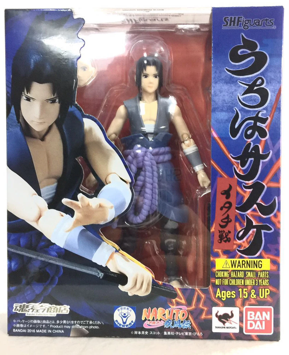 "Наруто" оригинальные Bandai Tamashii Наций s.h. Figuarts/СВЧ эксклюзивные фигурки-Саске (VS Итачи)