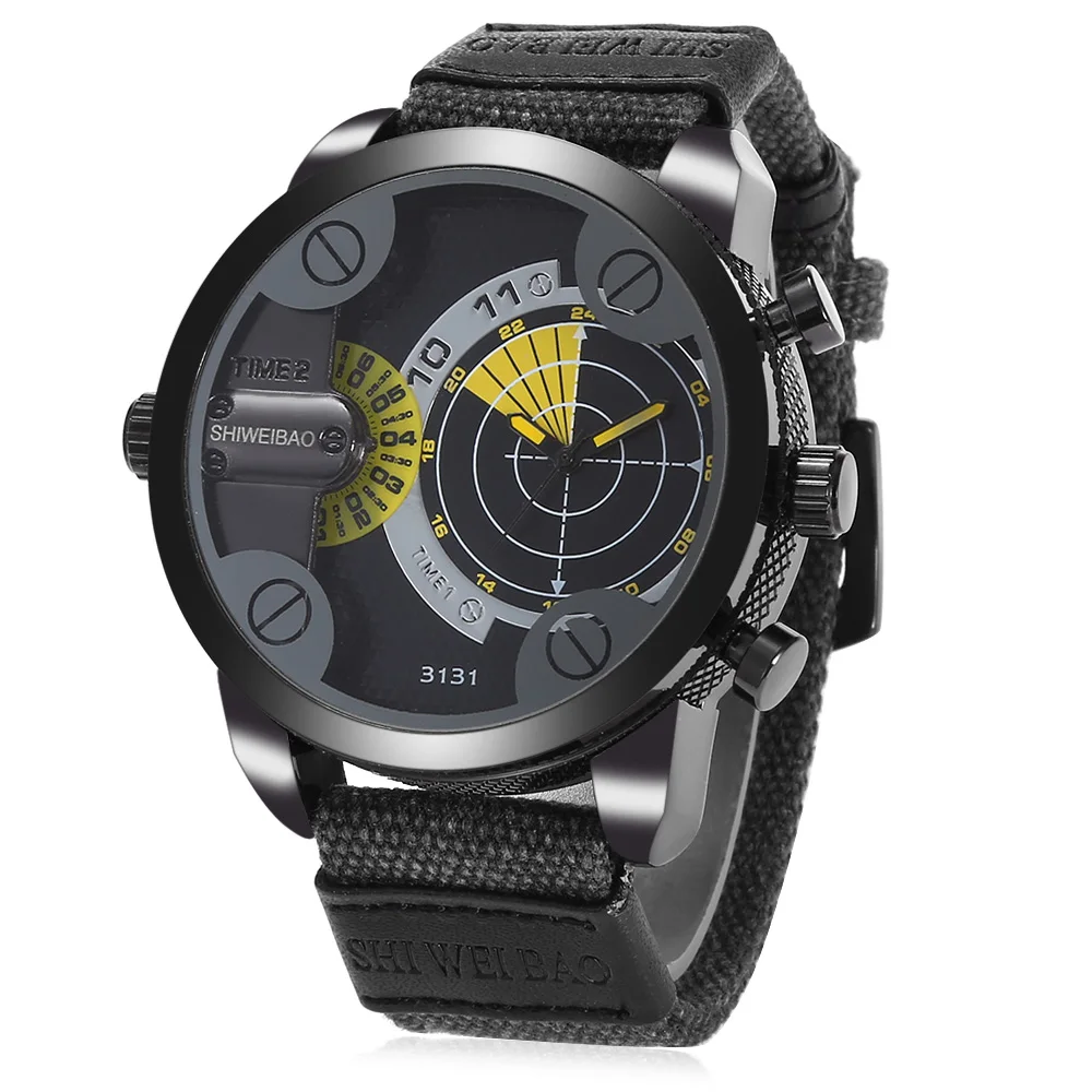 dual time zones mens watches military watch free shipping (6)