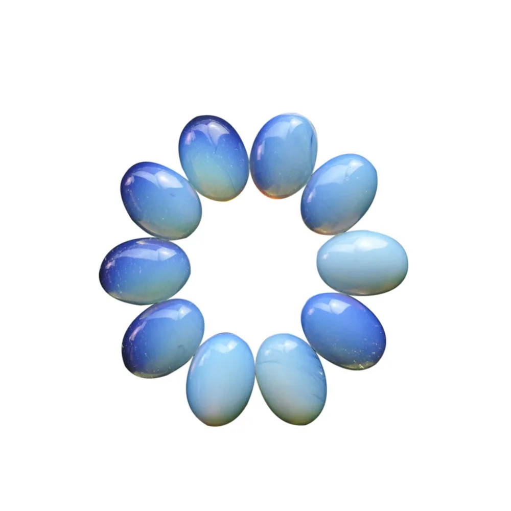 

(Min.order 10$ mix)10pcs Beautiful Opal Opalite Oval CAB CABOCHON ZJ127274