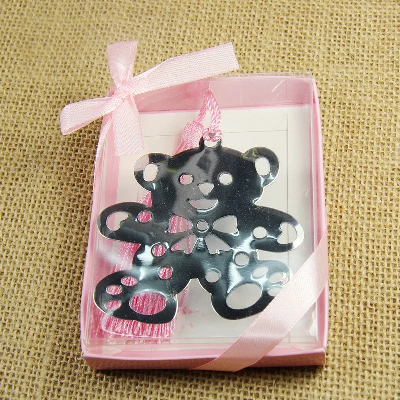 20 шт. розовая и синяя вкладка Медведь для дня рождения свадьбы крестин девичника