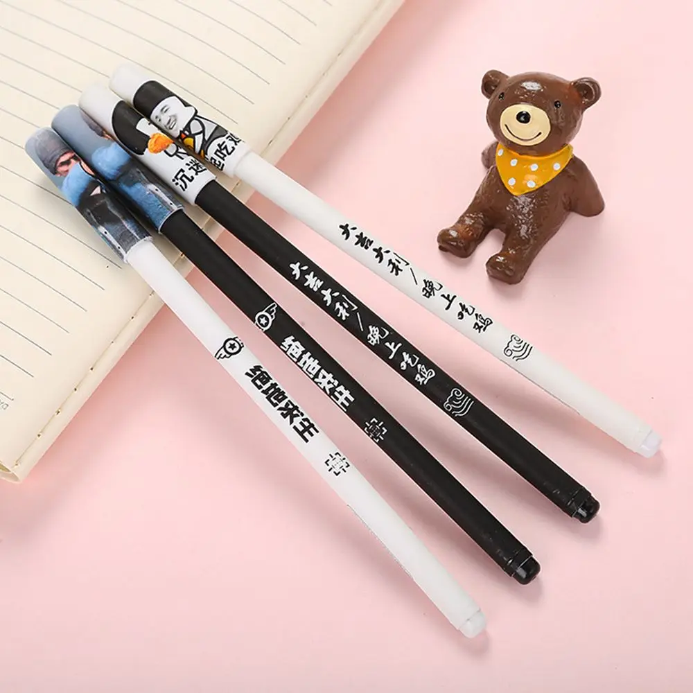 

Limit Shows Creative eating chicken text painted gel pen cute learning stationery cartoon personality black office water-based